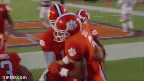 Football Player Number 31 Celebrating GIF