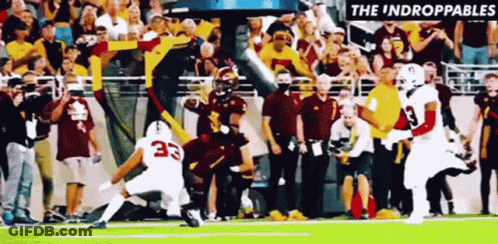 Football Player Number 33 Running GIF