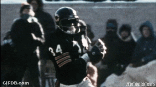 Football Player Number 34 Running With Ball GIF