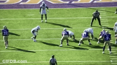 Football Player Number 37 Running GIF