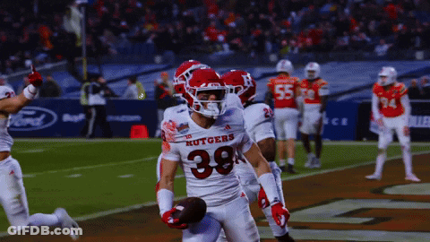 Football Player Number 38 Running With Ball GIF