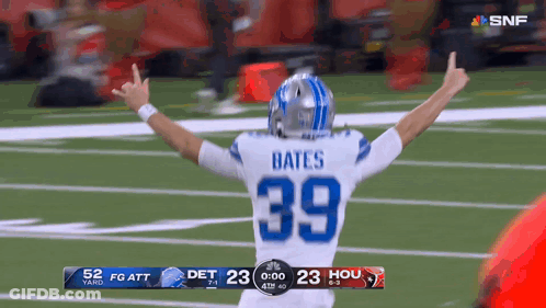Football Player Number 39 Giving Middle Finger GIF