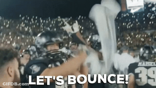 Football Player Number 39 Held Up By Teammates GIF