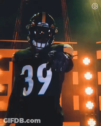 Football Player Number 39 Pointing At Camera GIF