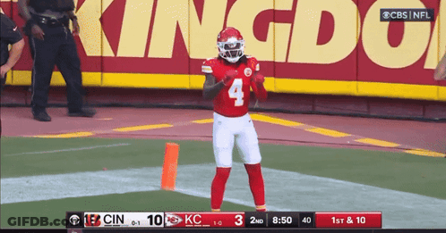 Football Player Number 4 GIF