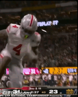 Football Player Number 4 Jumping In Air GIF