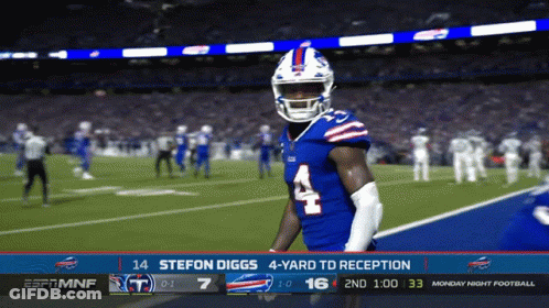Football Player Number 4 GIF