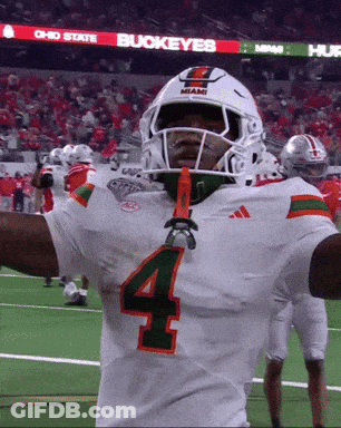 Football Player Number 4 On Field GIF