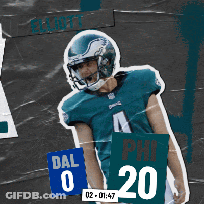 Football Player Number 4 Poster GIF