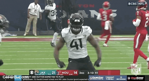 Football Player Number 41 On Field GIF