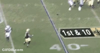 Football Player Number 47 Running On Field GIF