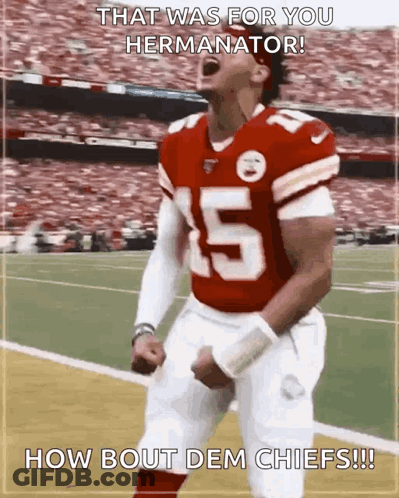 Football Player Number 5 Celebrates GIF