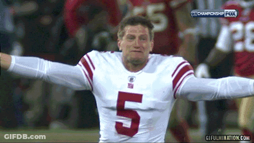 Football Player Number 5 Celebrating GIF