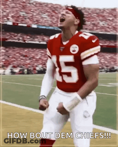 Football Player Number 5 Celebrating On Field GIF