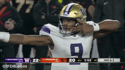 Football Player Number 5 Celebrating On Field GIF