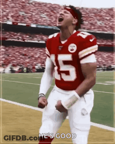 Football Player Number 5 Celebrating GIF
