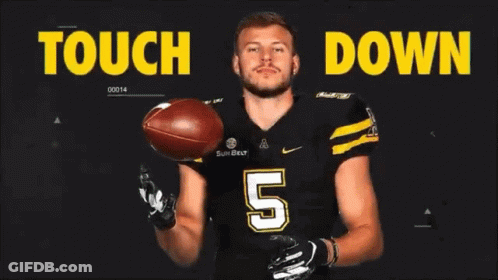 Football Player Number 5 GIF
