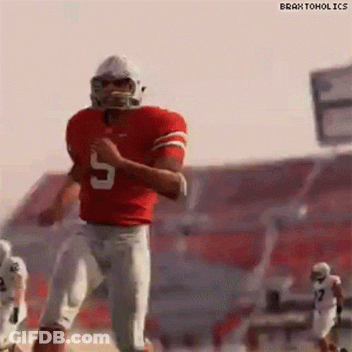 Football Player Number 5 GIF