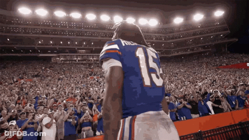 Football Player Number 5 Running On Field GIF