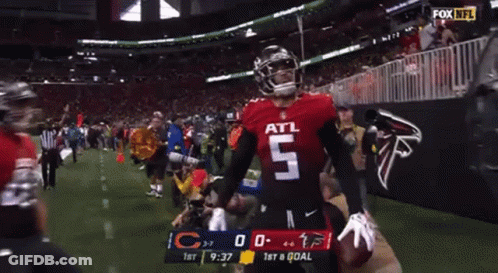 Football Player Number 5 Running GIF