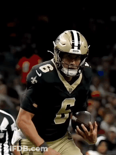 Football Player Number 5 Running With Ball GIF