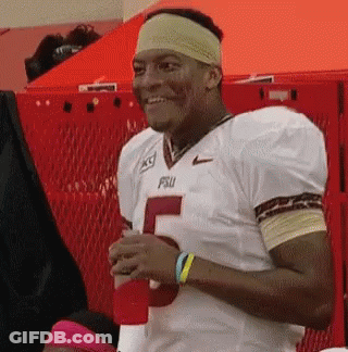 Football Player Number 5 Smiling GIF