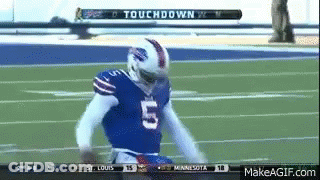 Football Player Number 5 Standing GIF