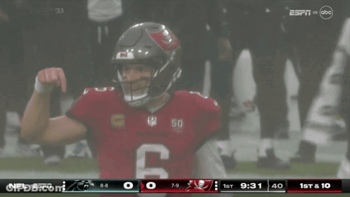 Football Player Number 50 On Field GIF