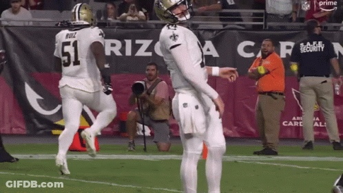 Football Player Number 51 On Field GIF