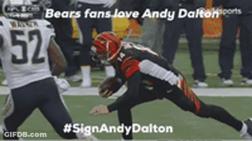 Football Player Number 52 Running With Ball GIF