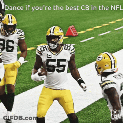 Football Player Number 55 On Field GIF