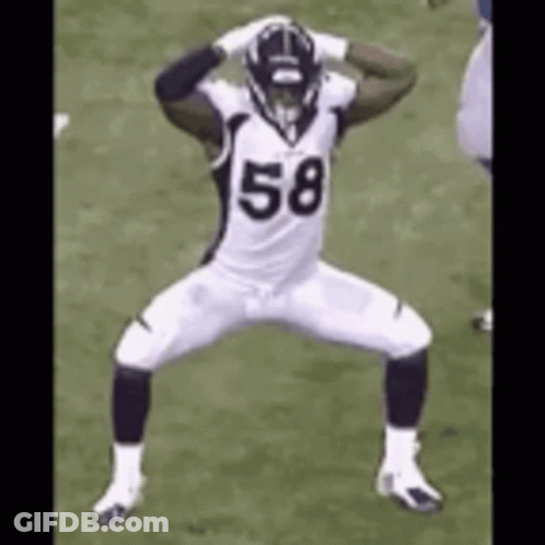 Football Player Number 58 Dancing GIF