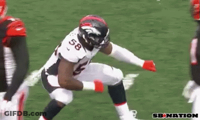 Football Player Number 58 Fighting GIF