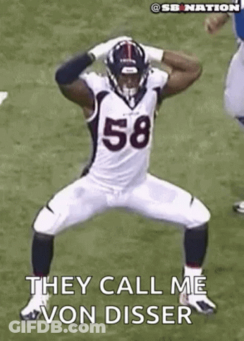 Football Player Number 58 Jumping In The Air GIF
