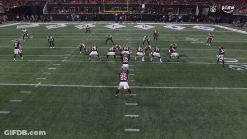 Football Player Number 58 Running GIF