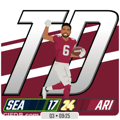Football Player Number 6 Holding Football GIF