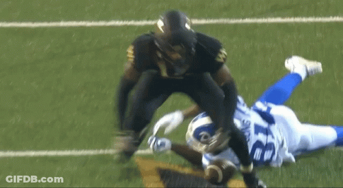 Football Player Number 6 On Field GIF