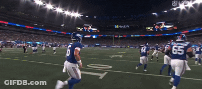 Football Player Number 6 Running GIF
