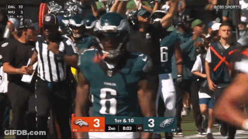 Football Player Number 6 GIF