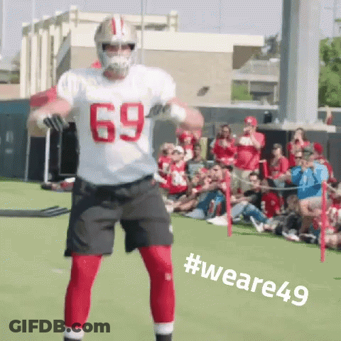 Football Player Number 69 Dancing GIF