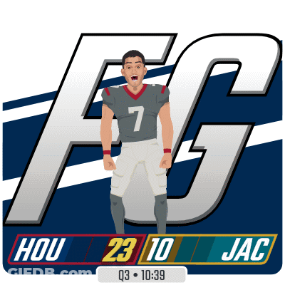 Football Player Number 7 In Front Of FG Logo GIF