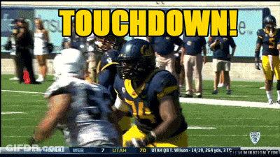 Football Player Number 71 Being Tackled GIF