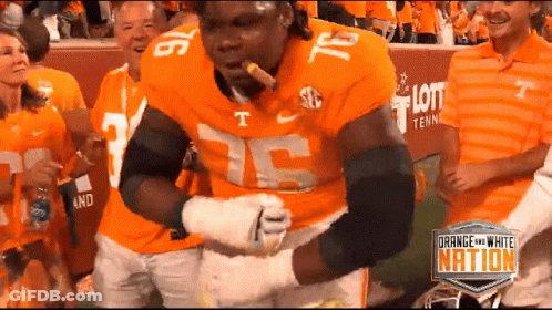 Football Player Number 75 Dancing GIF