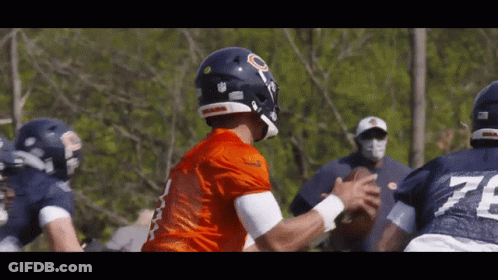 Football Player Number 75 Throwing Ball GIF