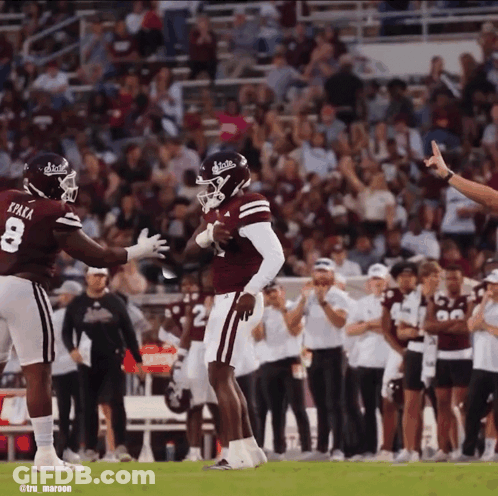 Football Player Number 8 Congratulated GIF