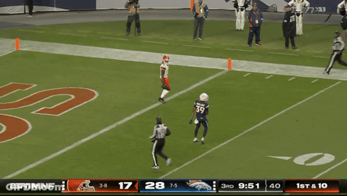 Football Player Number 8 Giving Peace Sign GIF