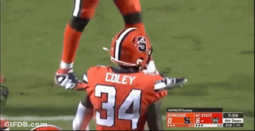 Football Player Number 8 Jersey Holding Fist In Air GIF