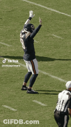 Football Player Number 8 On Field GIF