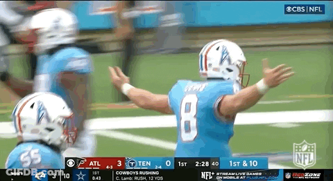 Football Player Number 8 On Field GIF