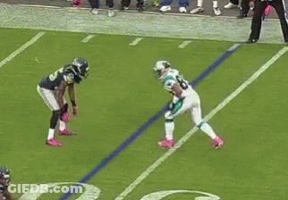 Football Player Number 8 Running On Field GIF